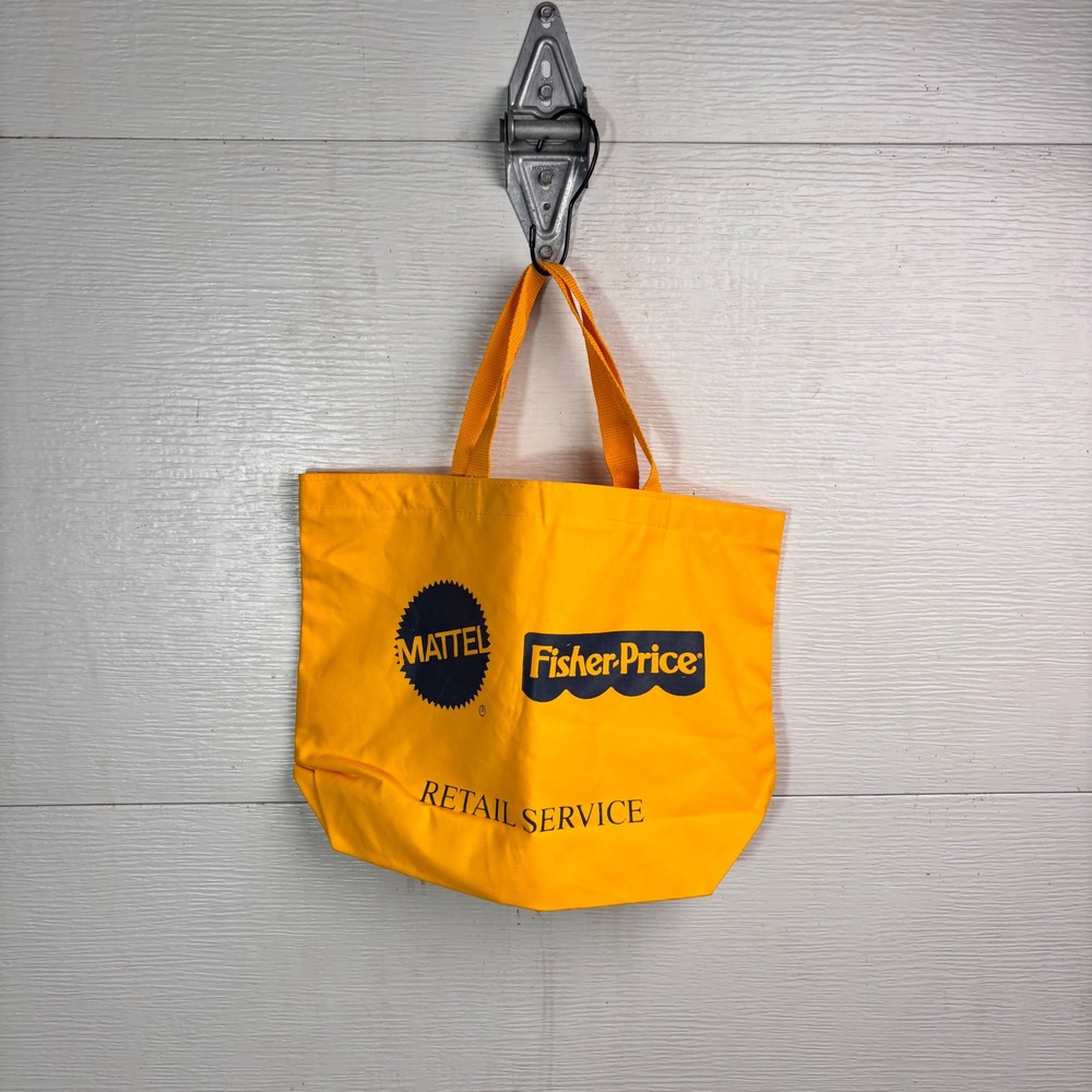 Mattel Fisher Price Retail Service Tote Bag Made in USA Yellow Promo